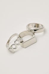 XX Ring 3 Pack Silver